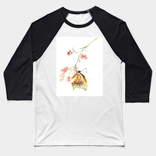 butterfly on flower Baseball T-Shirt